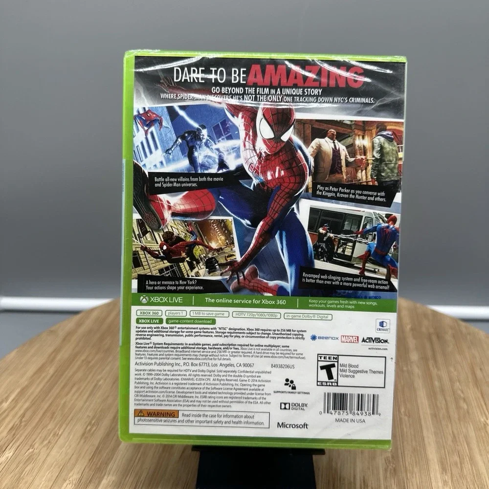 Activision The Amazing Spider-Man 2 Microsoft Xbox 360 2014 NTSC-U/C Sealed NEW